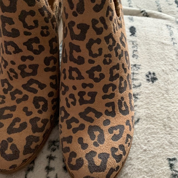 Tom’s kallie Ortholite comfort foam ankle boots Leopard print suede size 7.5 NEW - Picture 5 of 16